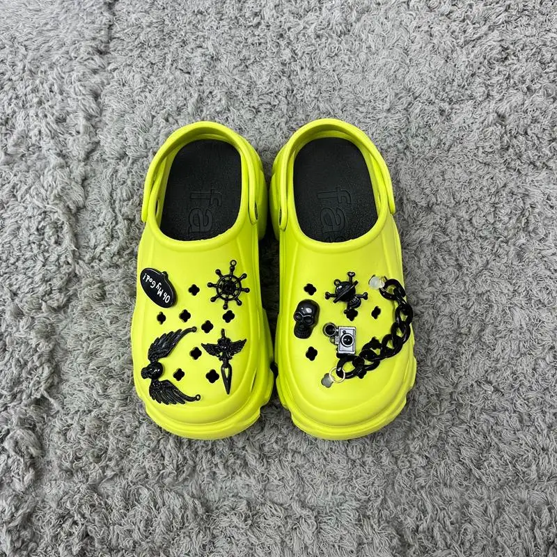

Lovely Punks Charms Women Summer Shoes Platform Sandals with Charms