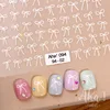 1pcs 5D Japanese Mini Bow Nail Art Stickers Fashion Cartoon Sale Black White Ribbon Nail Decoration Decals DIY Nail Accessories 3