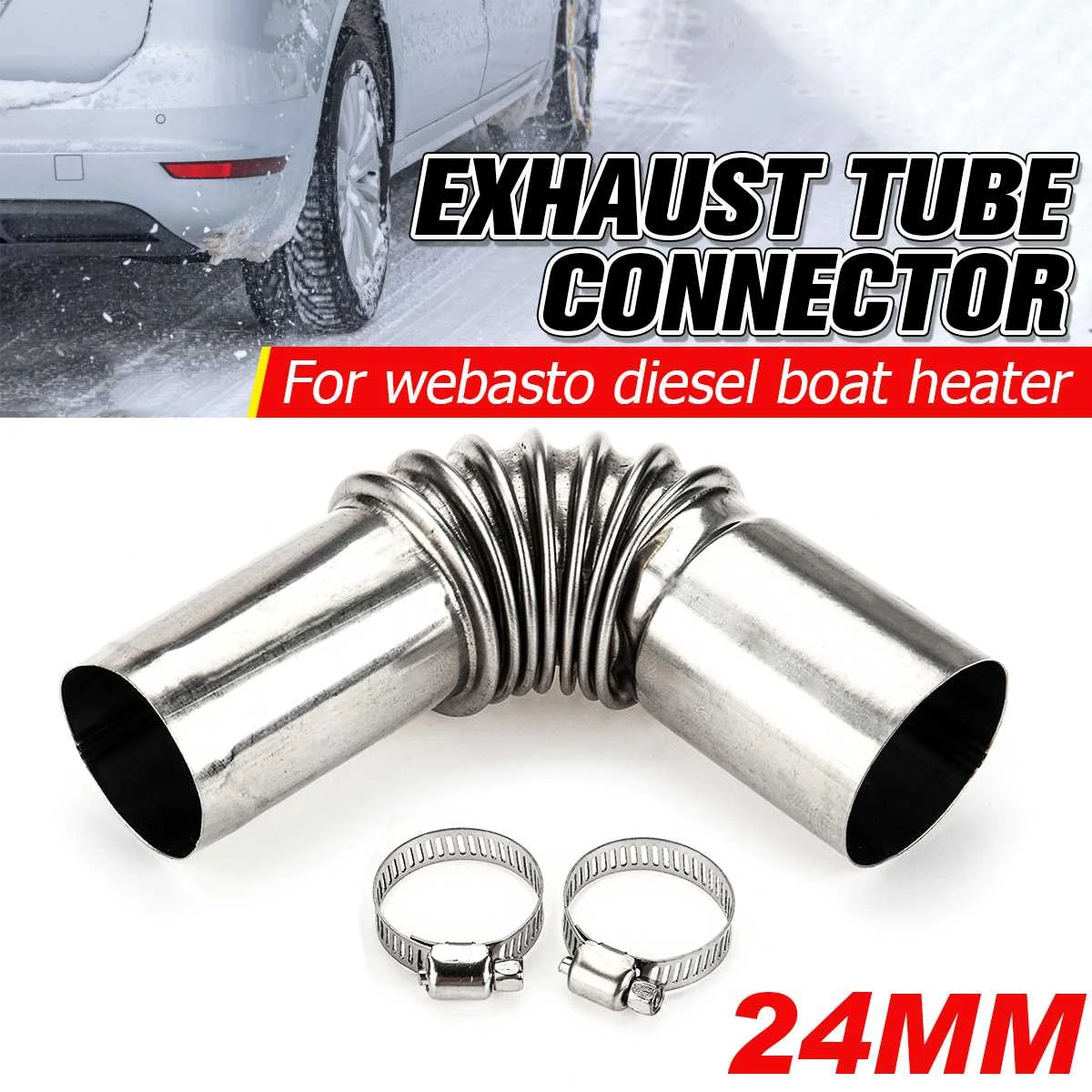 2/4pcs 24mm Air Diesel Parking Heater Ducting Air Vent Elbow Pipe