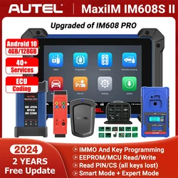 Autel IM608S II IM608 II Key Programmer IMMO Key Programming Diagnostic Tool ECU Coding Scanner 36 Service Upgraded of IM608PRO