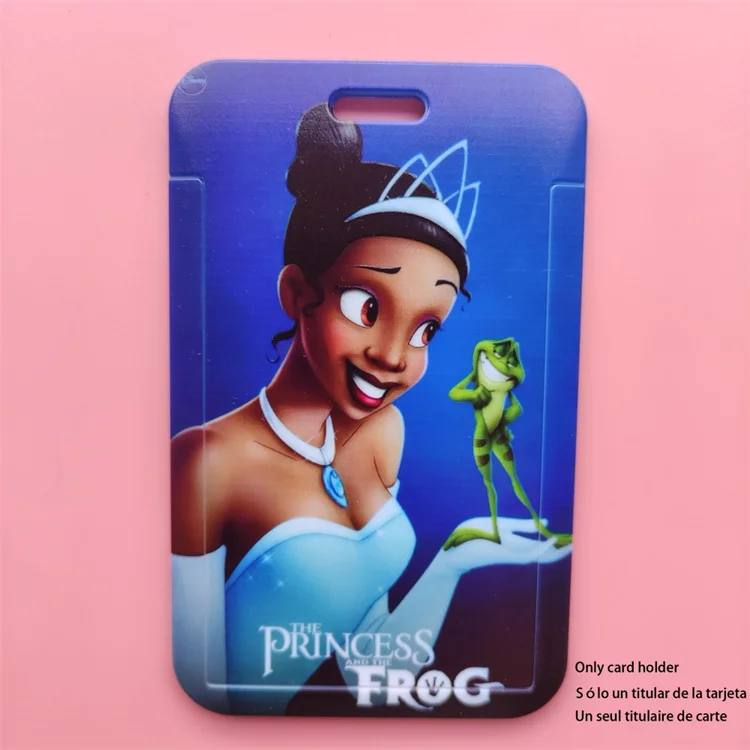 Porte-badge Disney avec lanière, porte-cartes, porte-clés, porte-cartes,  princesse et la grenouille, Tiana, JOGirls, ID