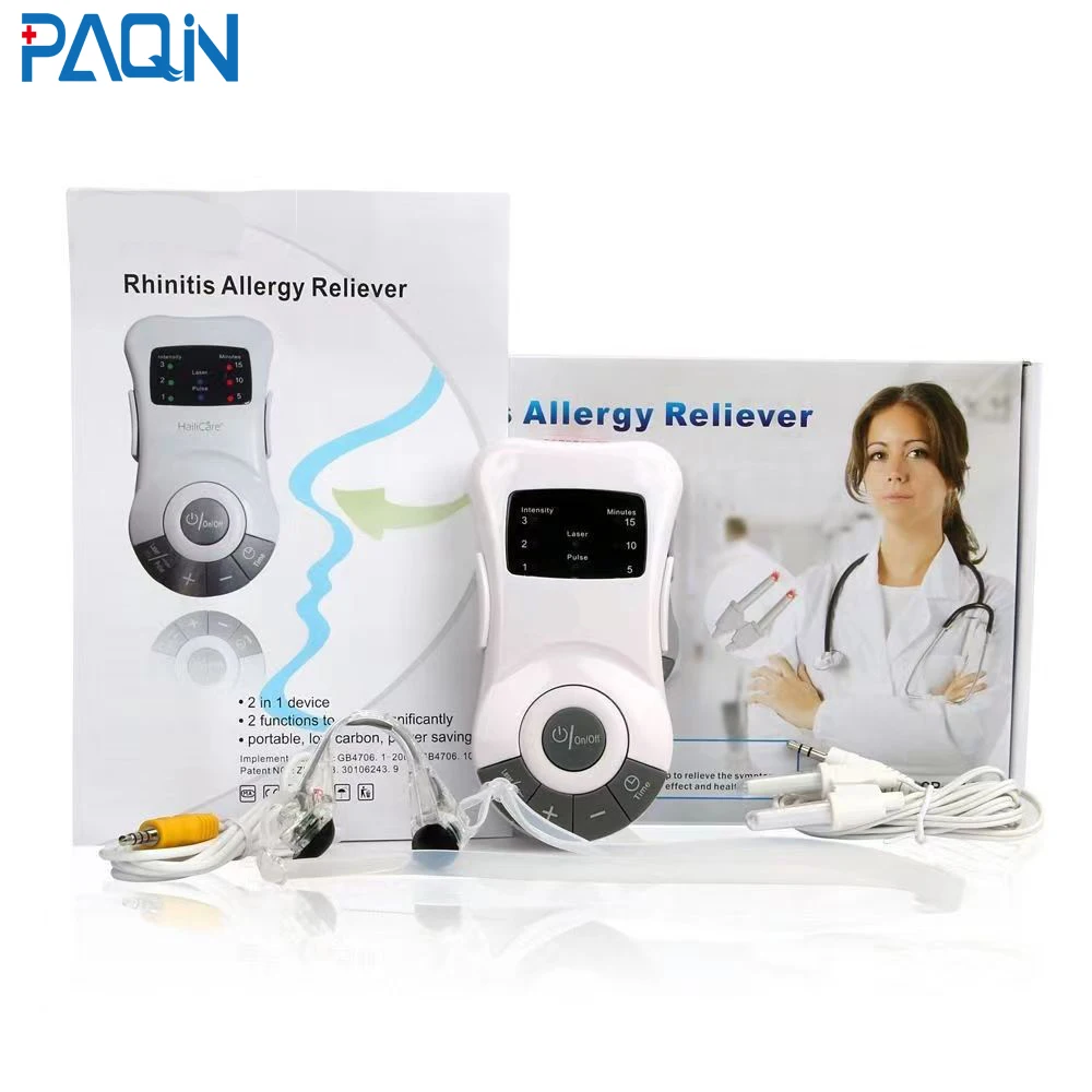Intranasal Red Led Light Portable Cold Laser Rhinitis Treatment Instrument For Rhinitis Nasal Polyps Cardiovascular Disease nose treatment