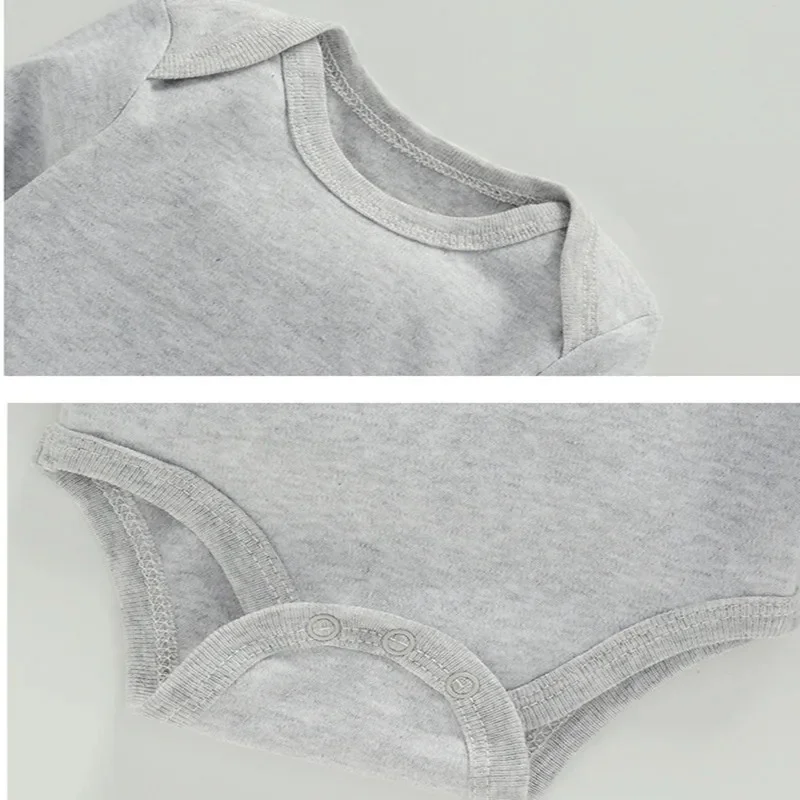 Solid Colour Baby's Rompers Cotton Bodysuit For Newborns Four Season Long Sleeve Infant Baby Girls Boys Clothes Jumpsuit 3-24M 6