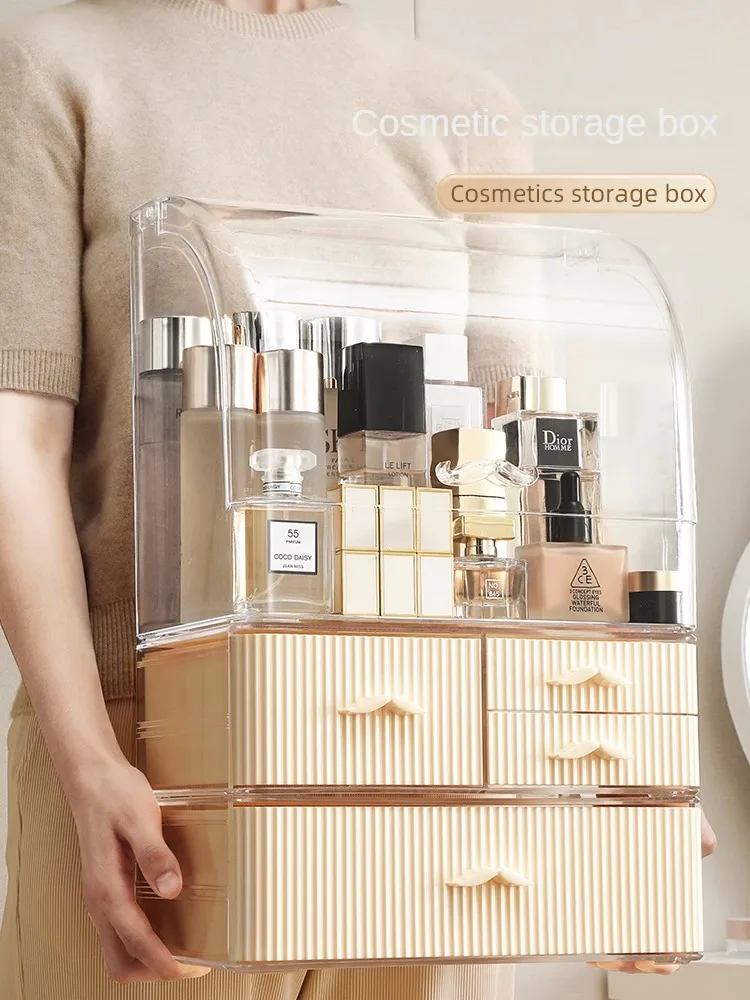 Large Capacity Makeup Storage Box, Dustproof Perfume Storage