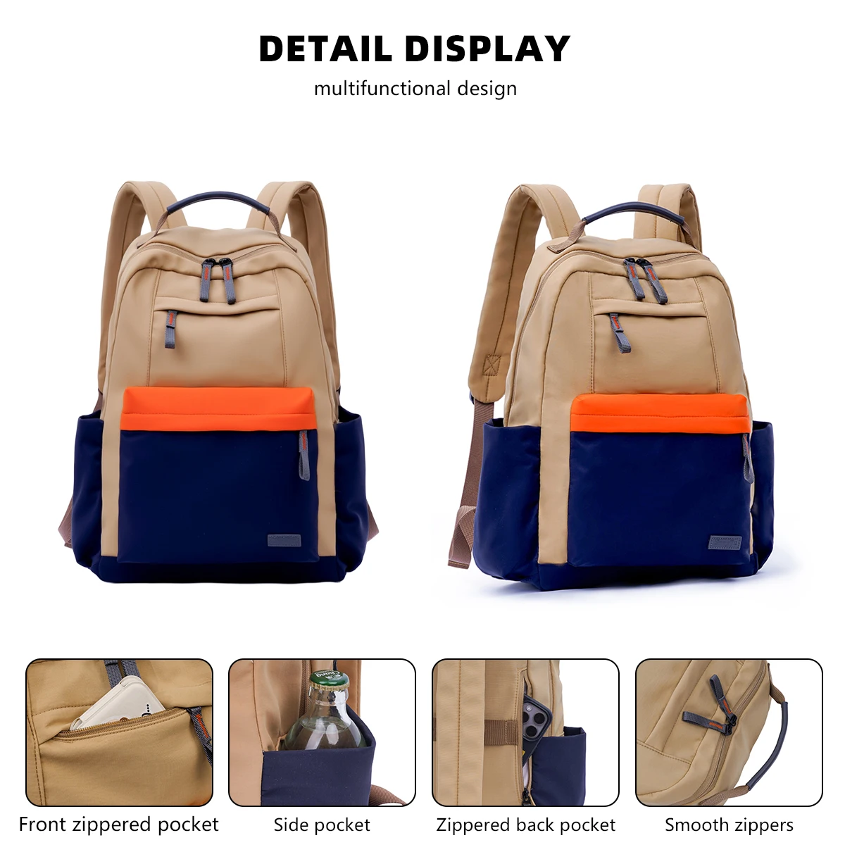 2025 New Style Backpack for Female High School Students, Lightweight School Bag for College Students, Versatile Large-Capacity Computer Backpack for Men, Outdoor Sports