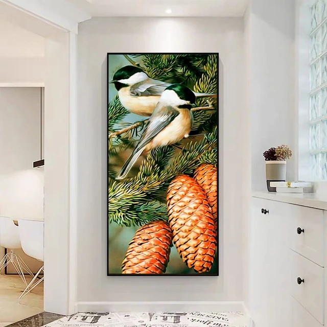 Painting Number Adults Birds Animals  Paint Numbers Adults Canvas Kits -  Framed - Aliexpress