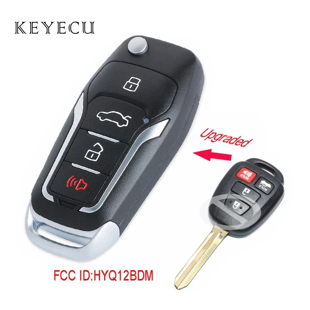 

HYQ12BDM HYQ12BEL H Chip Upgraded Remote Key Fob Replacement for Toyota Camry Corolla 2014 2015 2016 2017 2018 2019