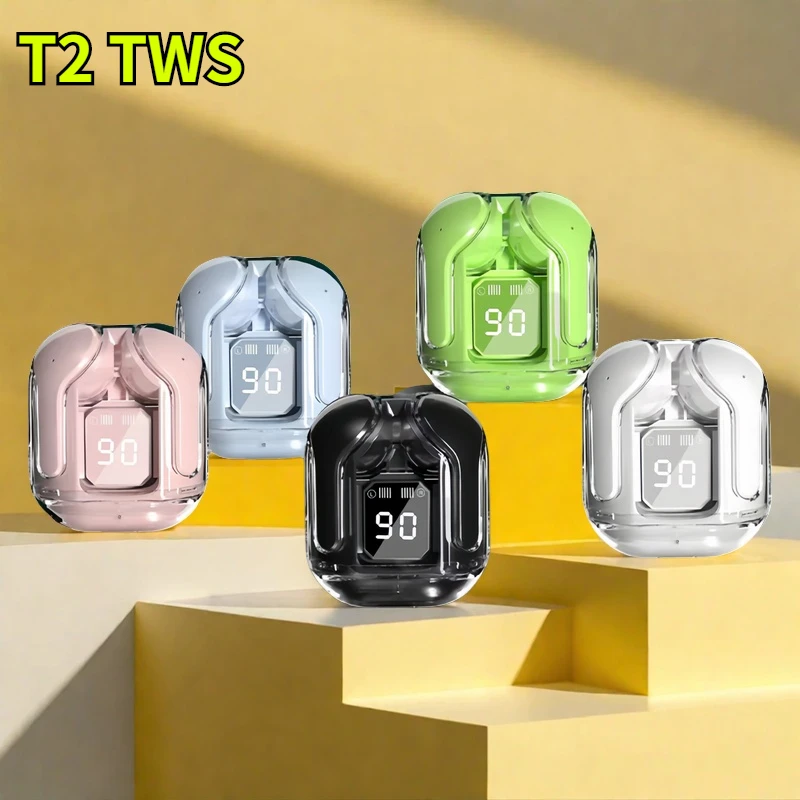 Wireless Mini Earbuds LED Display TWS Stereo Sound Bluetooth Headphones