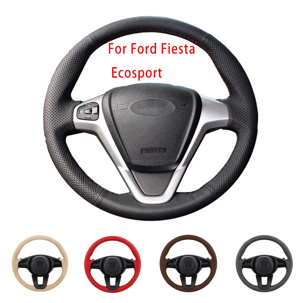 DIY Special Original Car Steering Wheel Cover For Ford Fiesta 2008 2013