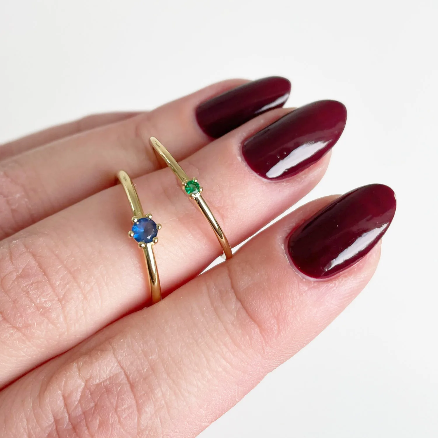 Women's Wedding Engagement Finger Rings Gold Color Zirconia