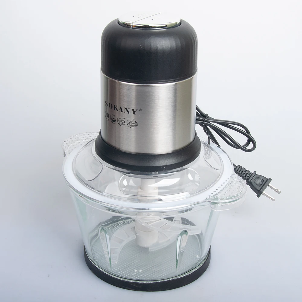 Houselin Glass Bowl Food Chopper Meat Grinder, for Kitchen, Vegetable, Onion, Garlic, Salad, Baby Food, Fruit, Nuts 3