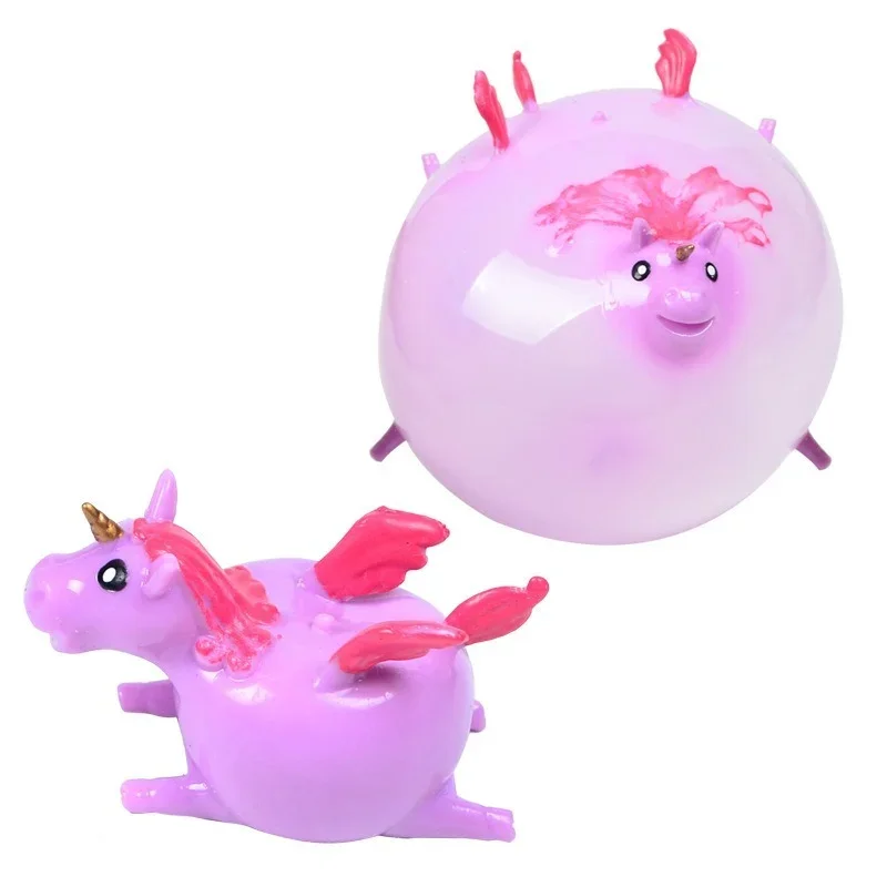 Boule Anti-Stress en forme de licorne pour enfant et adulte, jouet Anti- Stress, à serrer, rose, 3 pièces - AliExpress
