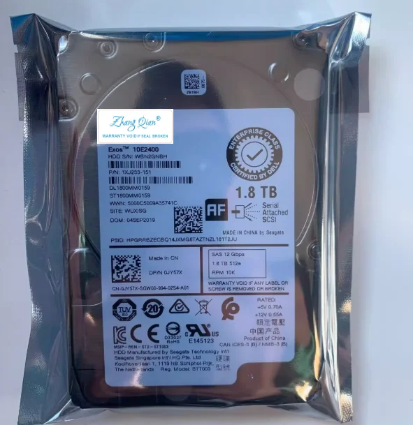 DELL ST1800MM0159 0JY57X 1XJ233-151 1.8T SAS 12Gb 51..