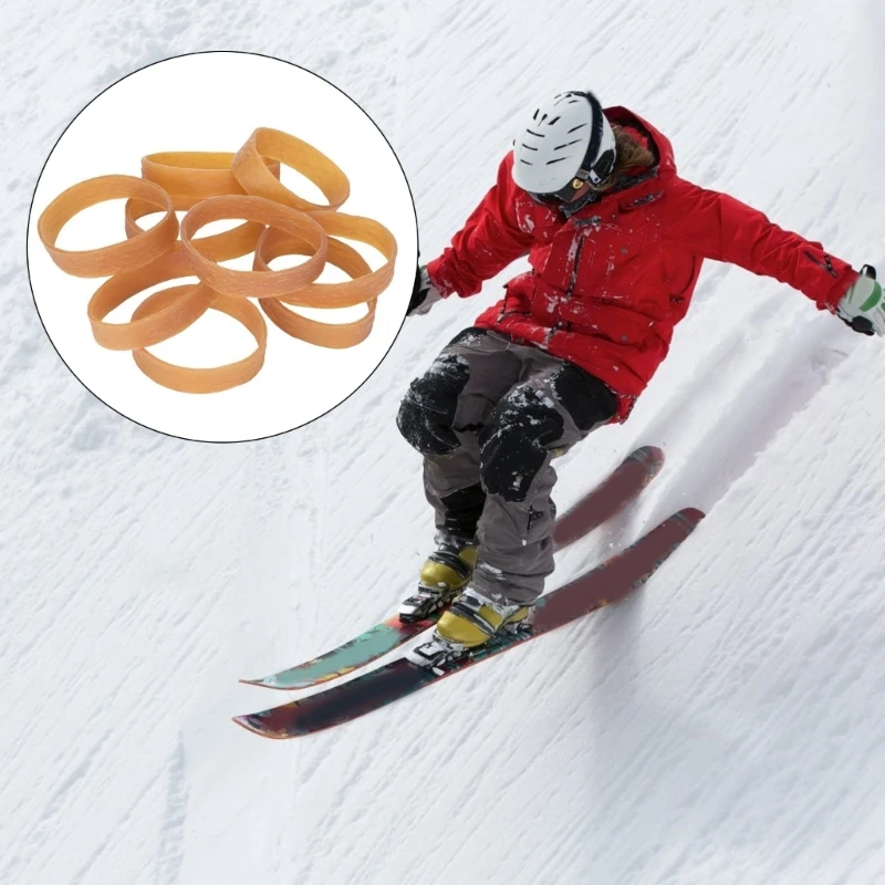 20/50Pcs Rubber Bands Rubber Ski Rubber Ski Brake Bands Snowboard Retainers for Sports Snow Board Ski Brake Rubber Drop Shipping