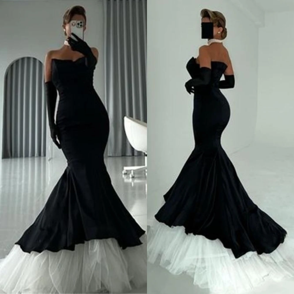 

Prom Dresses Modern Style Halter Trumpet Prom Ruched Satin Formal Occasion Gown vestidos elegantes para mujeres para fiesta