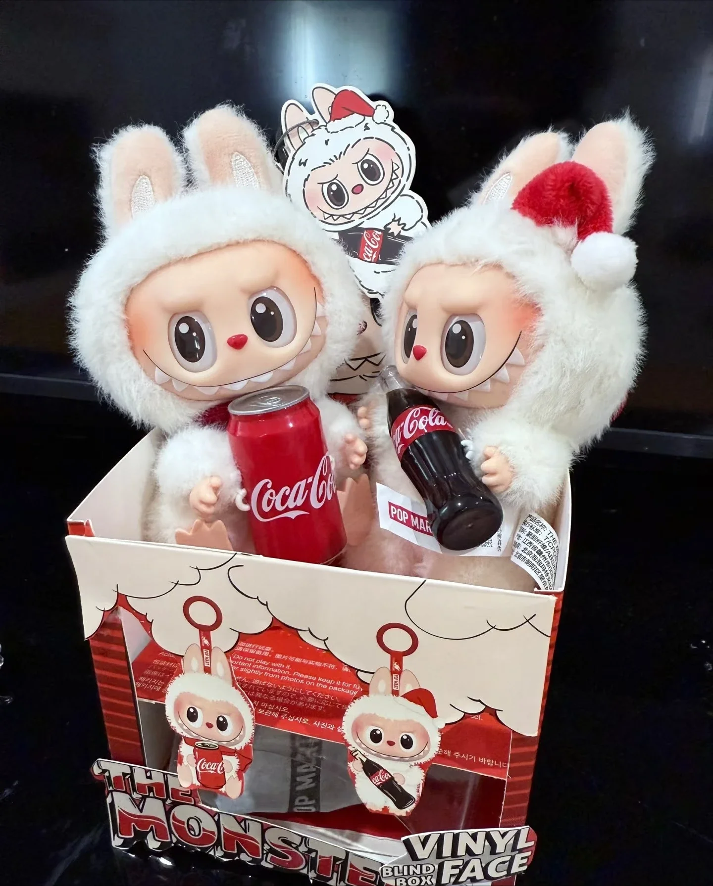 2025 새로운 3세대 블라인드 박스 몬스터 콜라 시리즈 비닐 인형 액션 피규어 키 체인 장난감 어린이 깜짝 선물