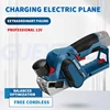 Brushless Electric Planer Cordless Woodworking Planing Machine Furniture Cutting Tool Lithium Battery Rechargeable Trimmer Tools 4
