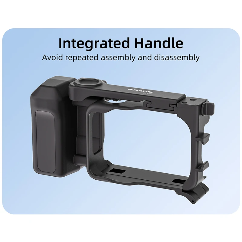 Street Shooting Hand Grip with Ultra Anti-slip Handle and Cold Shoe Adapter