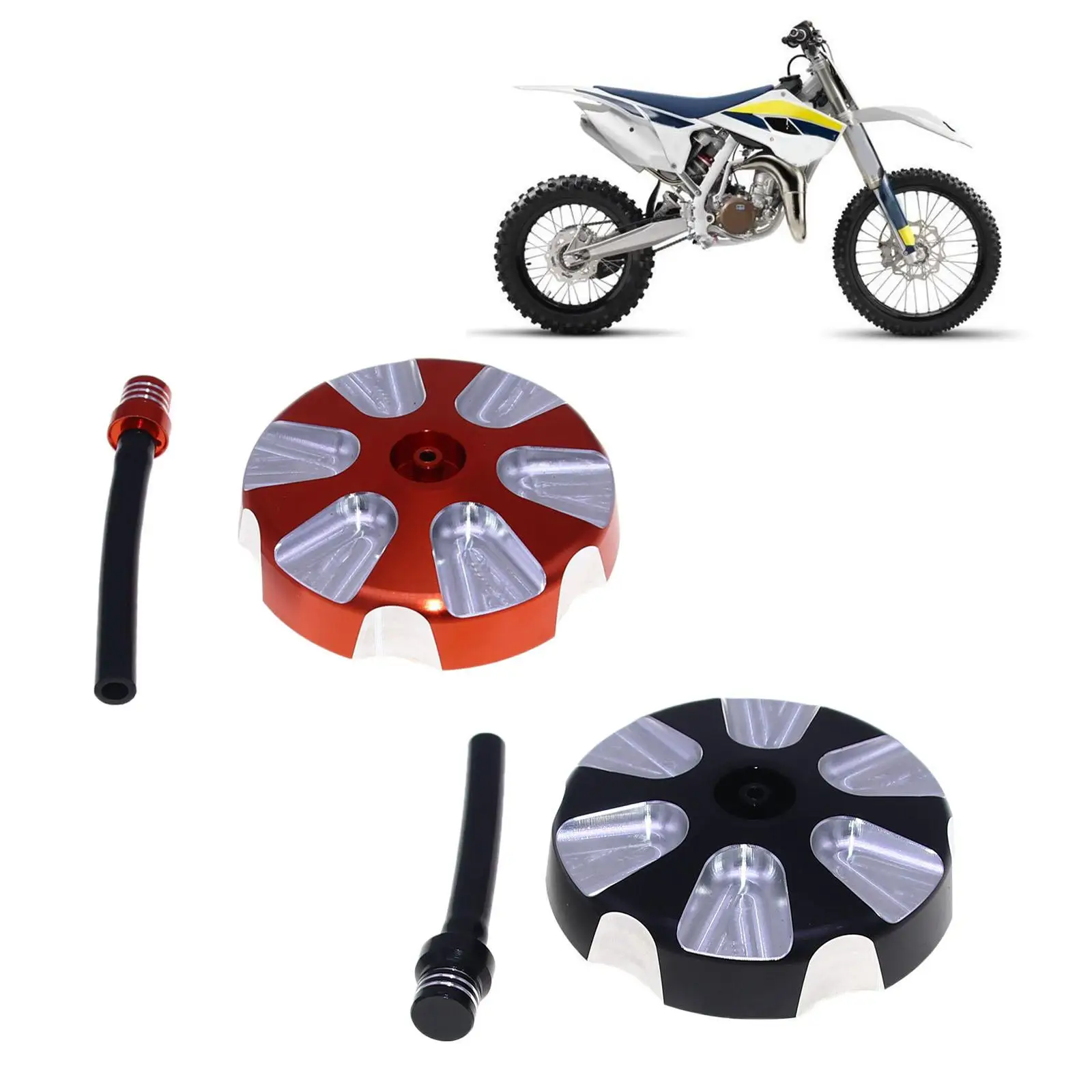 알루미늄 오토바이 연료 탱크 캡, 가스 탱크 캡 커버, 예비 부품, 쉬운 설치, 조립 수리 액세서리, 직접 교체