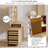 Makeup Vanity with Large Mirror, Light, and Charging Station, Modern Corner Makeup Vanity with 8 Storage Drawers and 8 Shelves 4