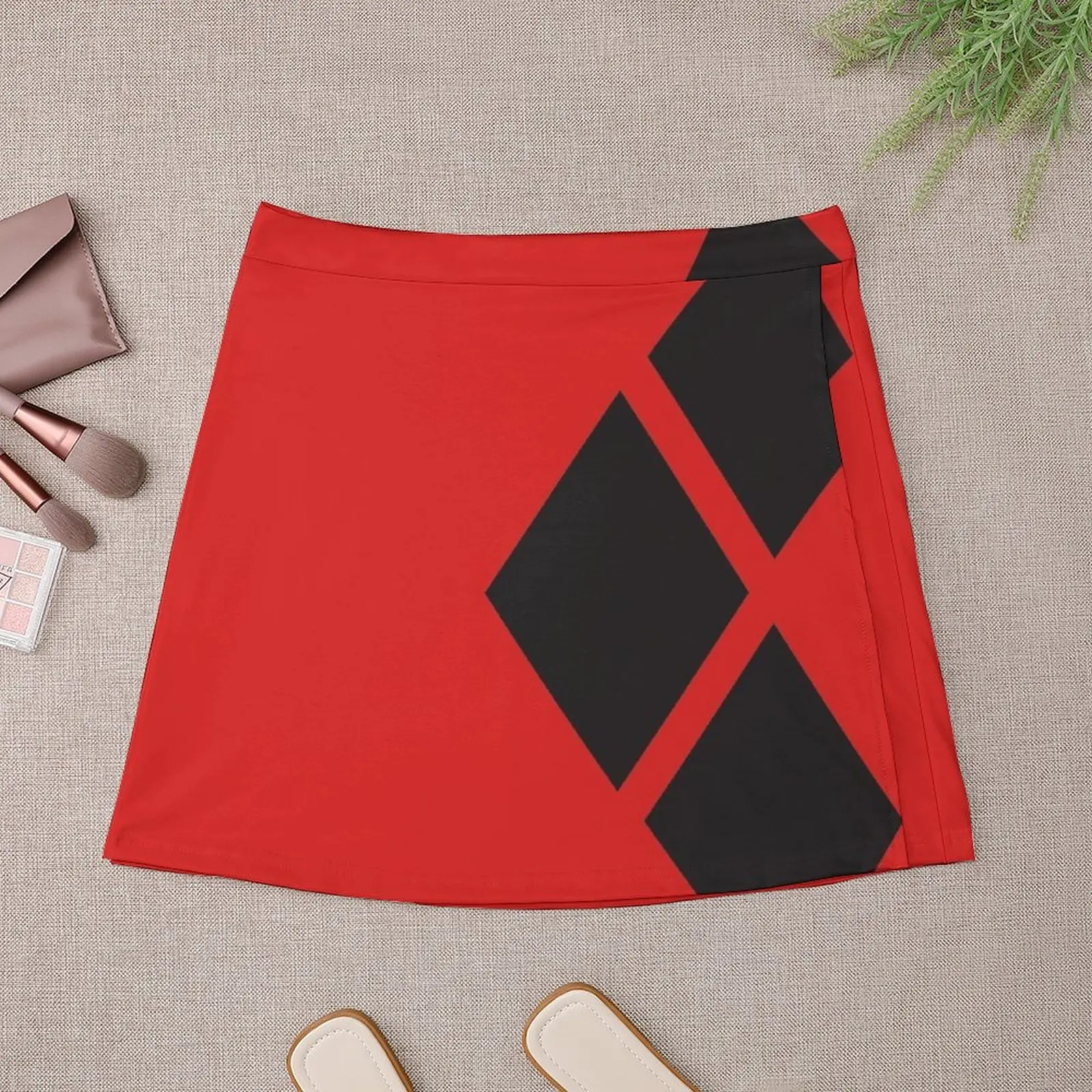 Black Tri-diamonds Mini Skirt skirts for womans Clothing luxury clothes women