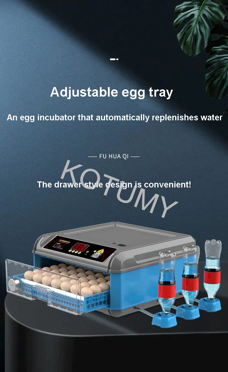 Description Picture 2 of item24/36 Small Household Eggs Hatching Machine Used To Hatch Chicken, Duck, Goose And Quail Eggs Automatic Water Replenishment 220V