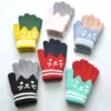 Cute Children Thickened Warm Gloves For Students 6-11Y Winter New Cat Knitted Mittens Outdoor Knitting Cycling Skiing Gloves 3