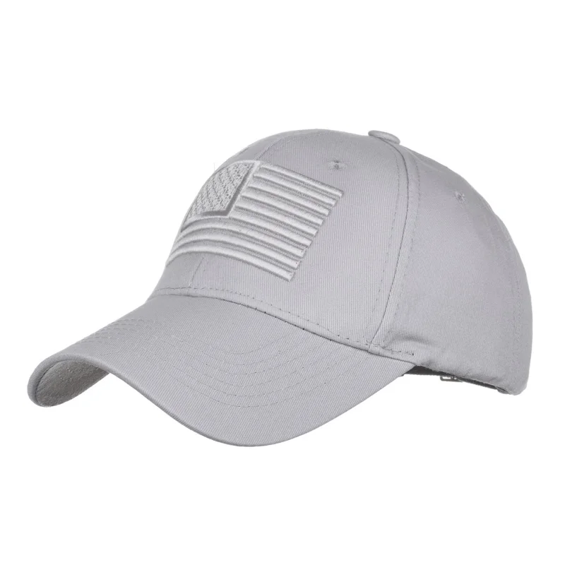 Unisex National Flag Baseball Cap Adjustable Peaked Cap Flag of The United States Embroidery Caps for Running Camping Traveling