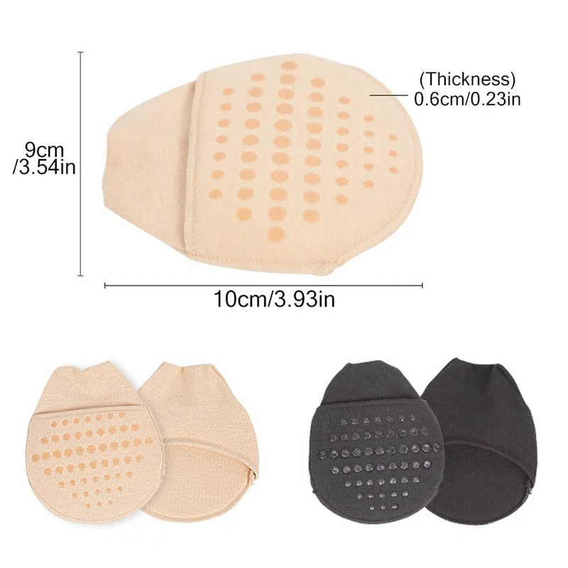 Forefoot Cushion Socks For High Heels Seamless Toe Topper