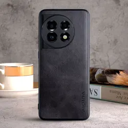 Luxury Vintage Leather Phone Case - Premium Protective Cover for Oneplus 9(China) (Black)