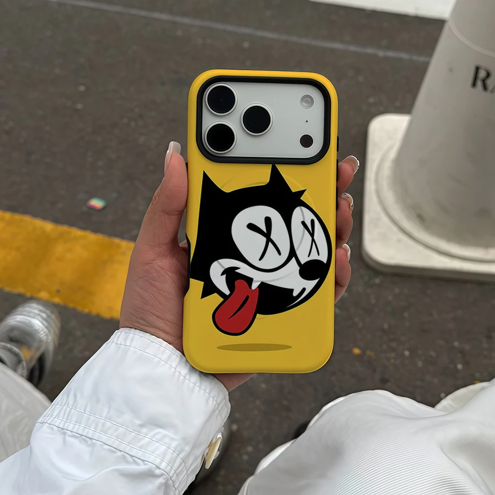 Felix The Cat Retro Cartoon Magnet-Ready Tough Phone Case