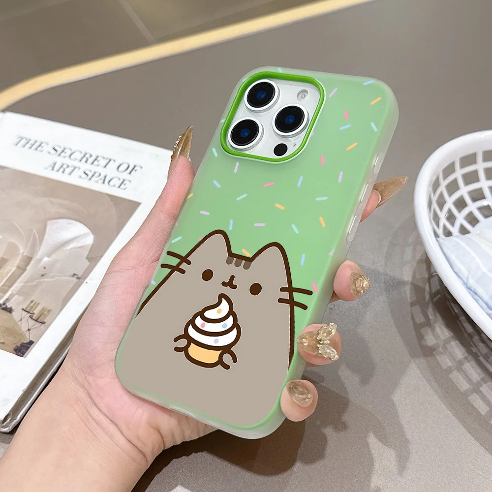 Cute Cat P-Pusheens Matte Candy Dual Phone Case