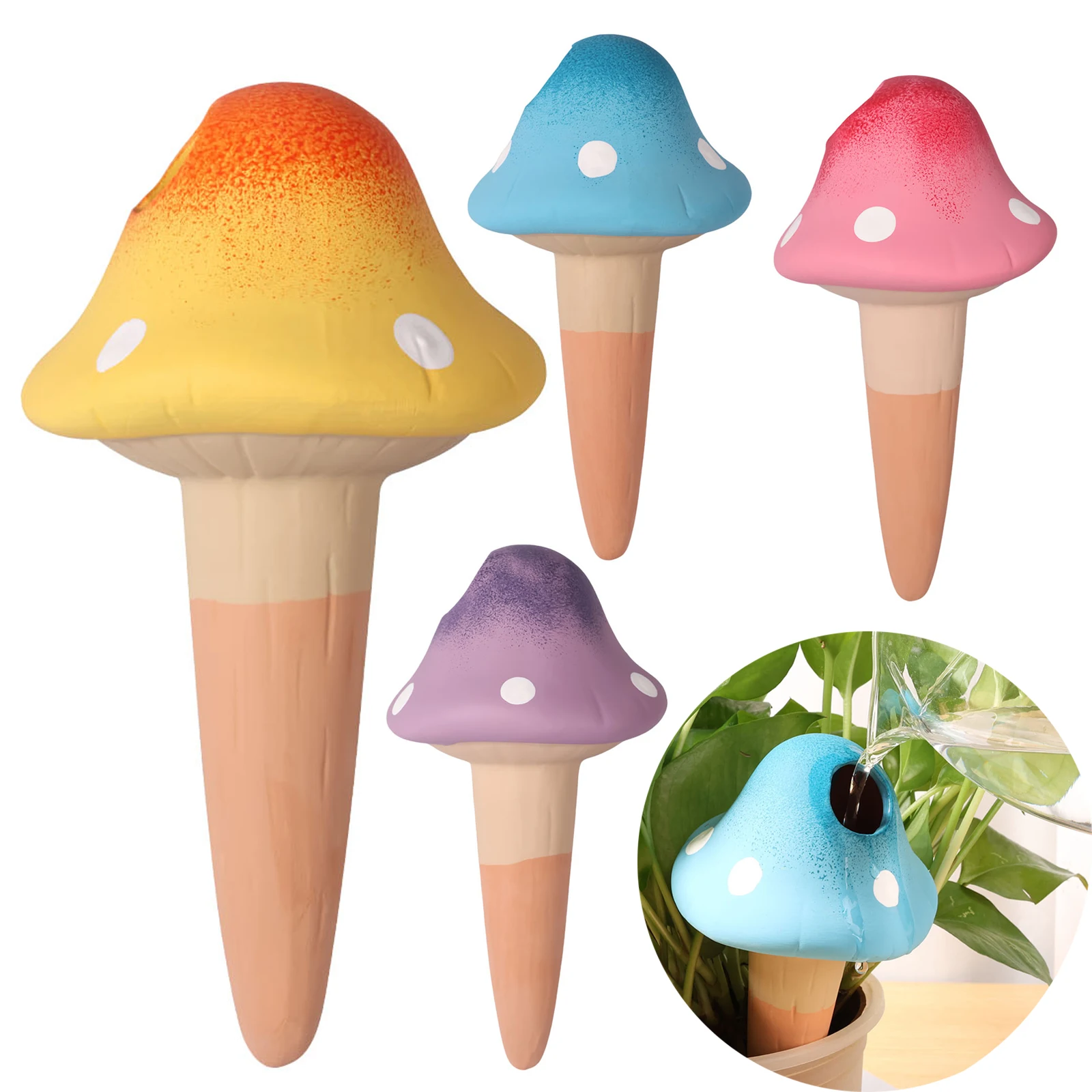 Ceramic Self Watering Plant Spikes for Indoor Outdoor Plants