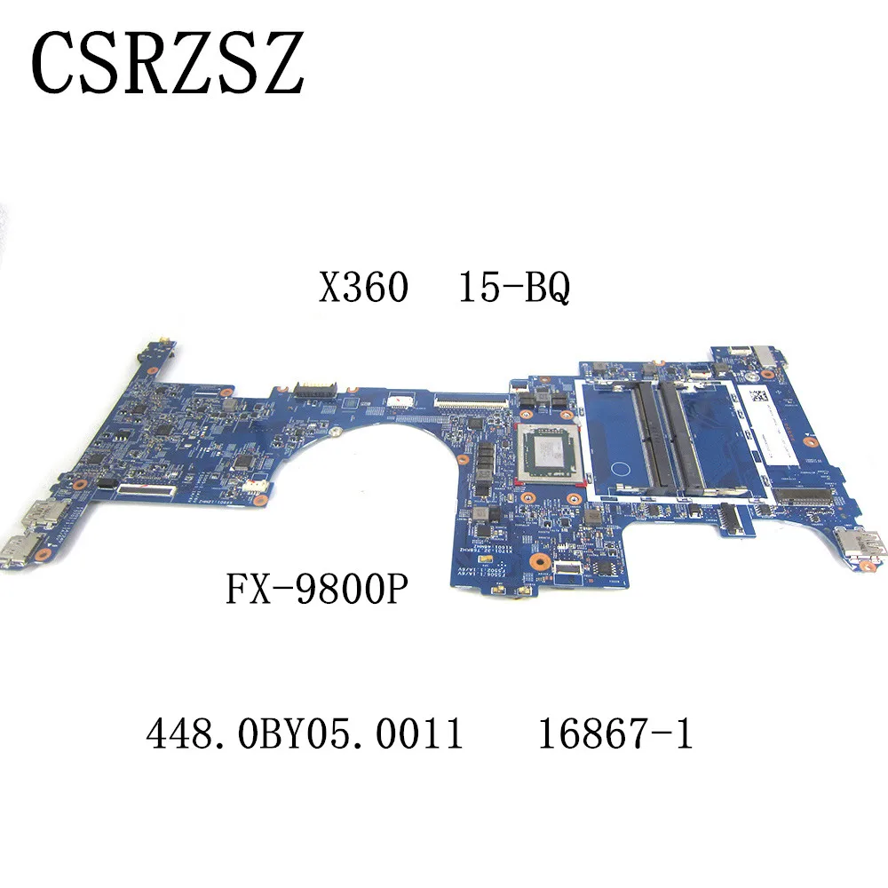 

448.0BY05.0011 16867-1 для ноутбука HP Envy X360 15-BQ, материнская плата с резьбой, протестированный центральным процессором, работает идеально