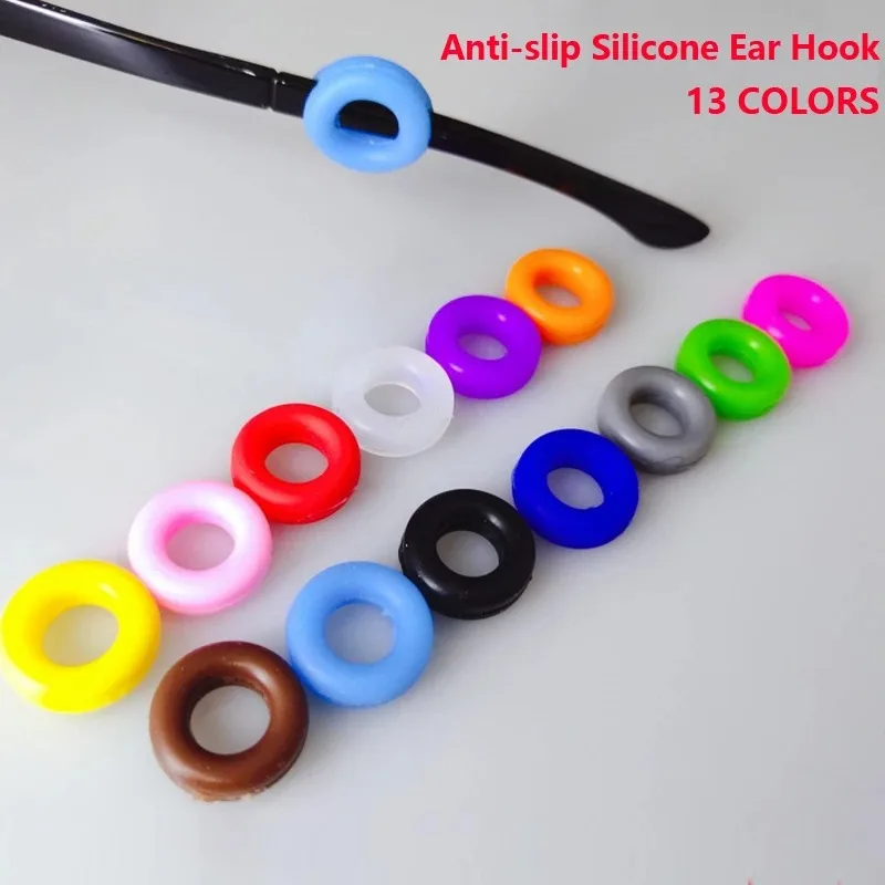 10sets Antislip Silicone Ear Grip Glasses Eyeglasses Leg Ear Hook Stopper Bracket Fastener Accessories Temple Tip Eyewear Holder