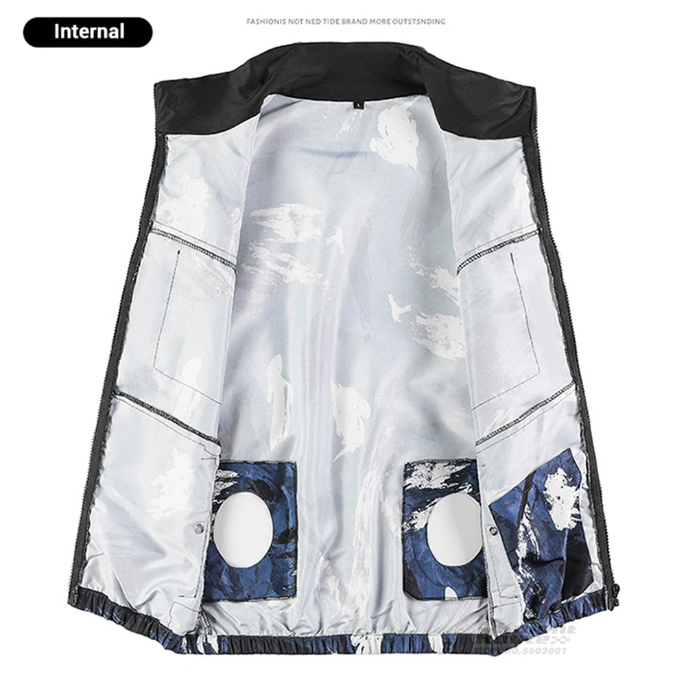 Summer Fan Vest motorcycle jacket motorcycle clothing Biker Jackets Motorcycle Jackets Men Women's Vest USB Charging Air Camping Clothes Cooling For New Fishing