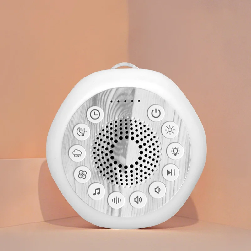 White Noise Sleep Sound Machine with Night Light & Timer, Portable Sleep Aid