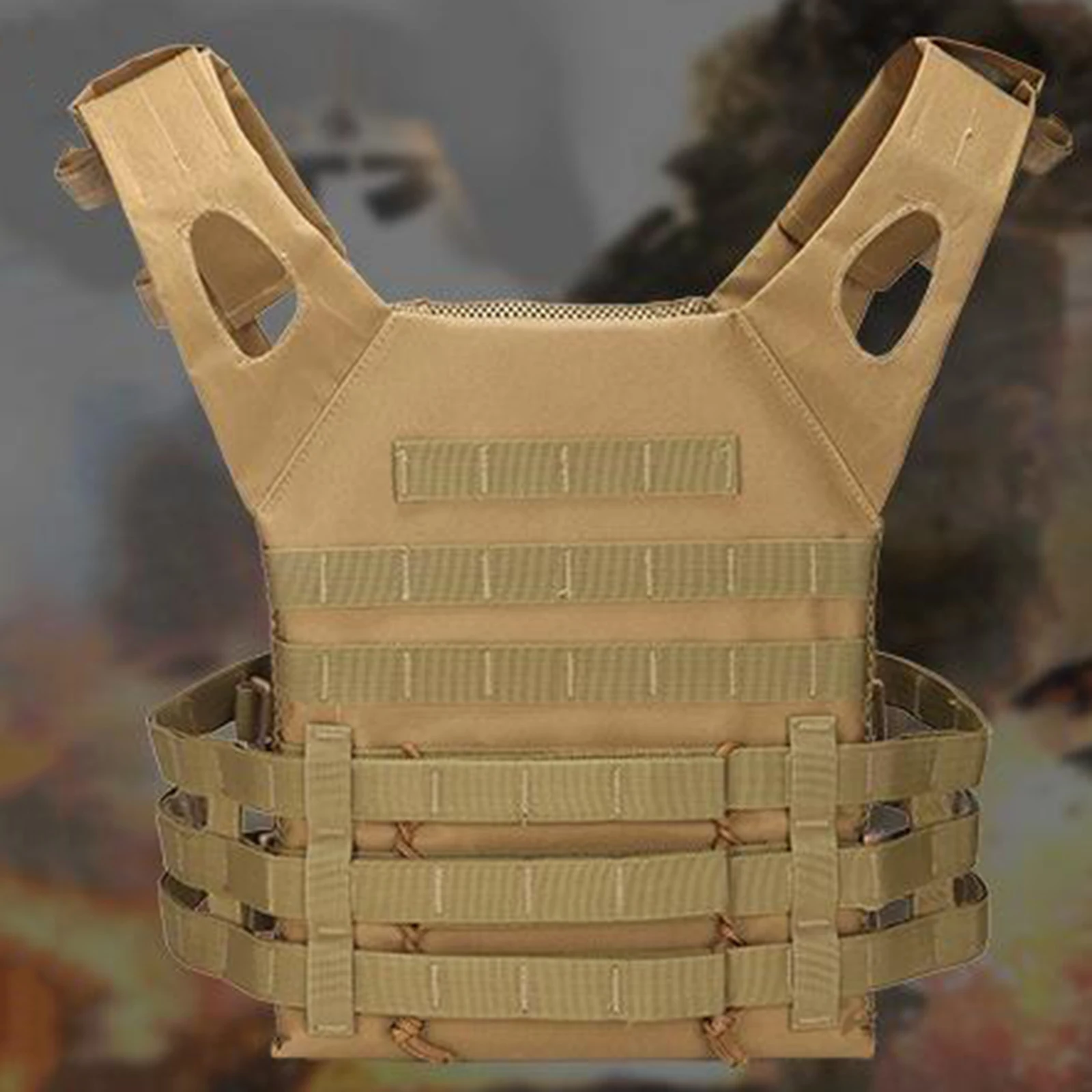 

Lightweight Tactical Vest Airsoft Paintball Wargame Protective Molle Plate Carrier Body Armor Combat Army Chest Tactical Gear