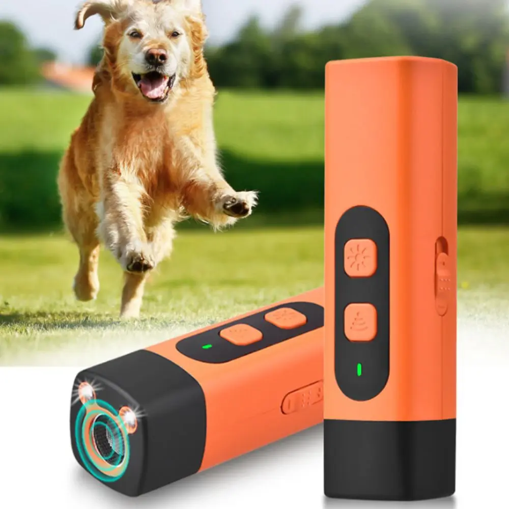 Rechargeable Ultrasonic Pet Dog Repeller Remote Control with LED ...