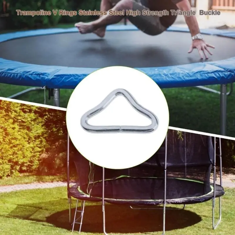 Trampolin-Dreieck-Schnalle, Dreiecksringe Schnalle V-Ringe, hohe Stärke gegen Ringe – Detail 7