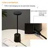 LED Aluminum Alloy Waterproof Rechargeable Desk Lamp Touch Dimming Metal Table Lamps For Bar Living Room Reading Camping Light 4