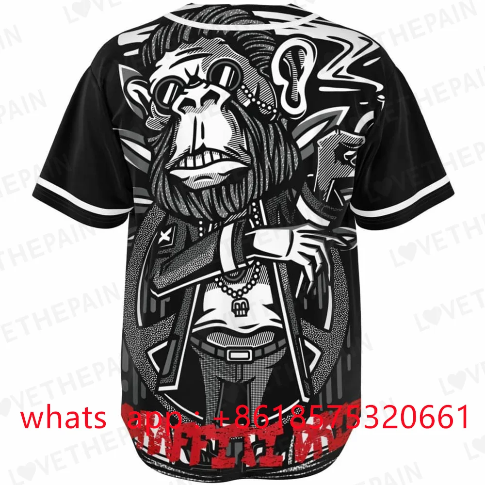 Populaire Baseball Jersey Name and Number Short Sleeve Casual Streetswear for Men/Women/Kids Big size Any Colour