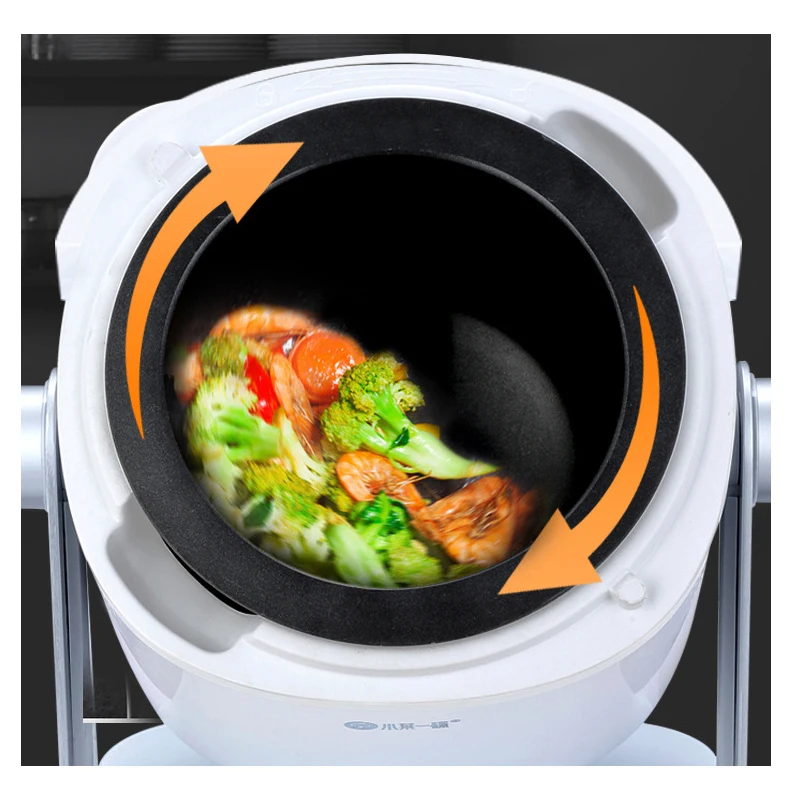 220v Electric Automatic Stir Frying Pot Non-stick Multifunction