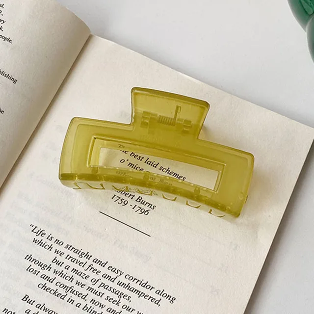 Hot Sale Solid Color Claw Clip Large Barrette Crab Hair Claws Bath Clip Ponytail Clip For Women Girls Hair Accessories Gifts 0018-A5-8cm