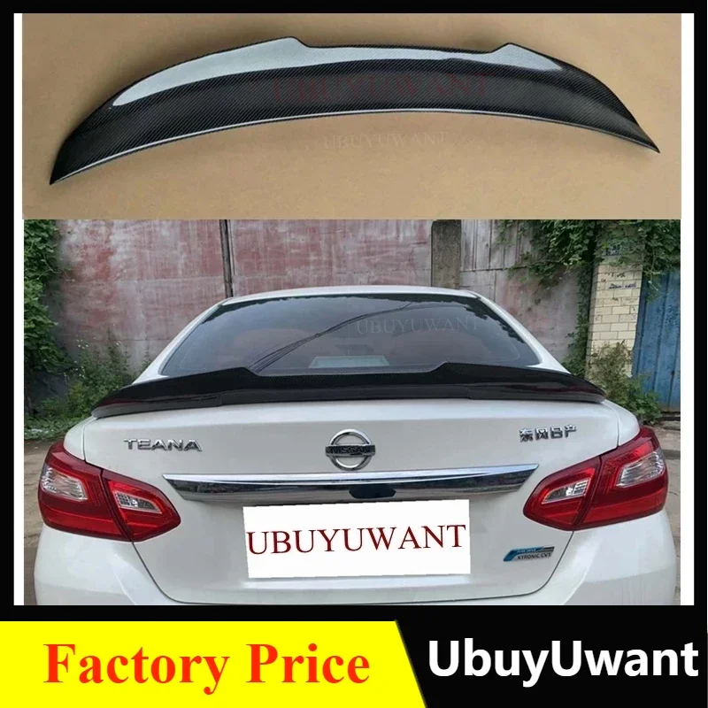 

Задний спойлер для багажника автомобиля для Nissan Teana Altima 2013-2018, АБС-пластик/углеродное волокно, задний спойлер для багажника в стиле PSM