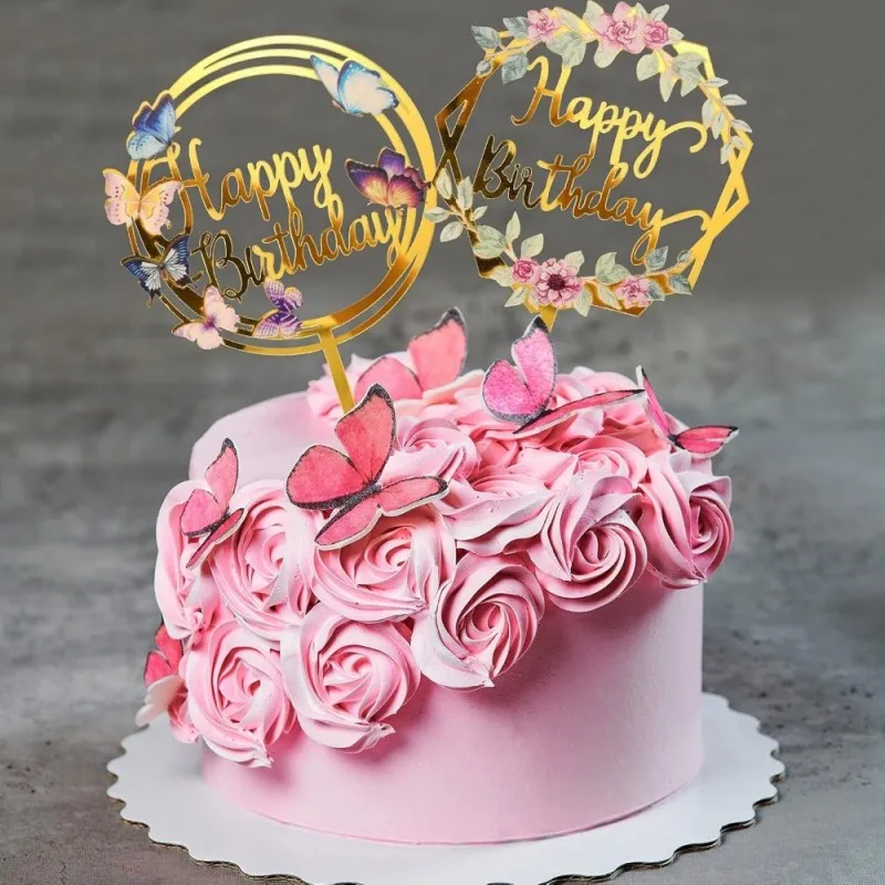 Custom Acrylic Cake Toppers 20 Pack for Celebrations