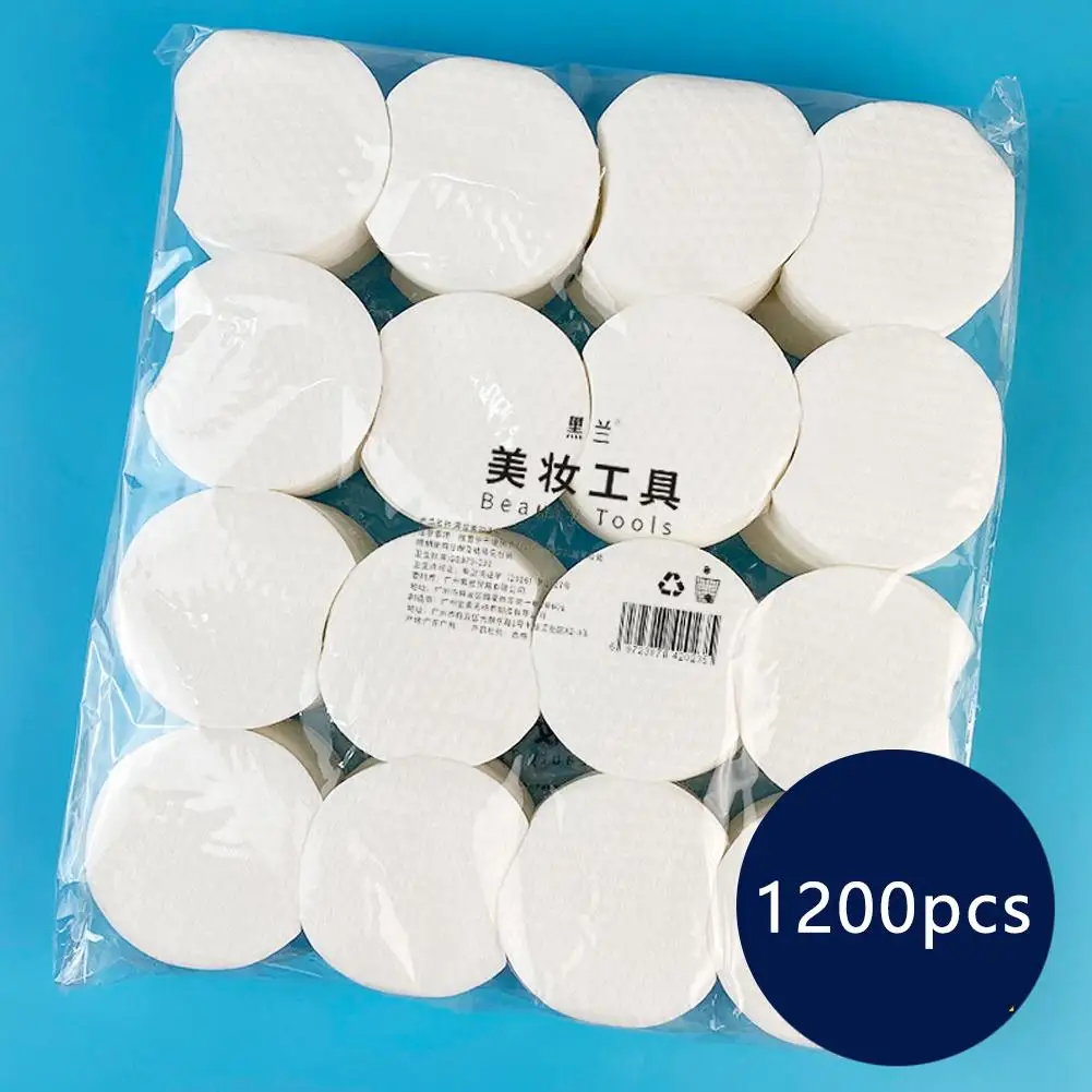 Cotton Rounds for Face 300/600/1200 Count Certified Organic Hypoallergenic Soft Absorbent For Makeup Beauty Cosmetics makeup remover pads