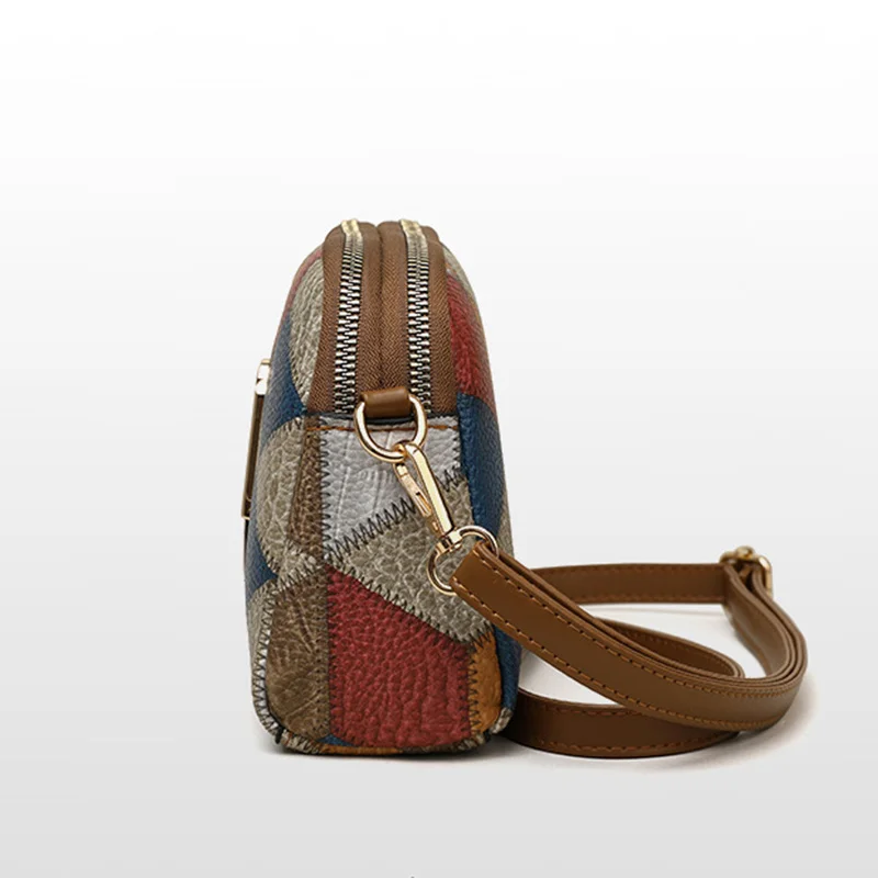 Vintage Female Shoulder Bags Fashion Shell Bag Patchwork PU Leather Women Bag Hobo Ladies Handbag Big Casual Tote Bags