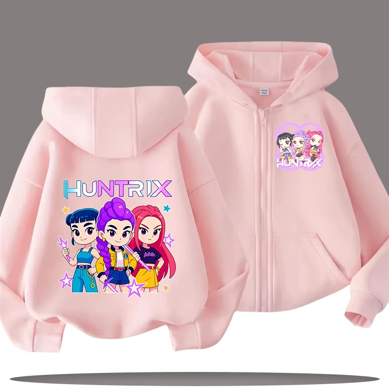 K-pop Huntrix Kids Zip Hoodie 3