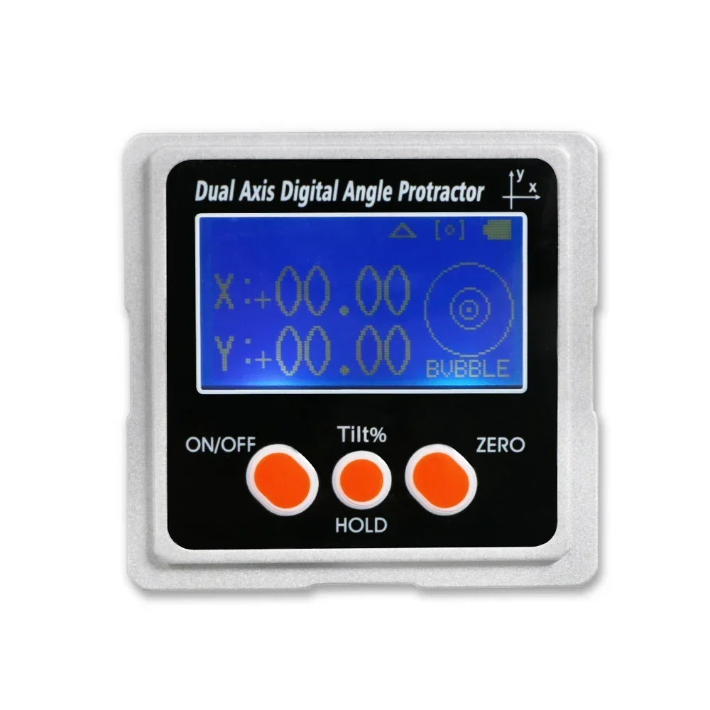 SHAHE Metal Dual Axis Digital Angle Gauge With 3-sides Magnets Electronic Protracor With Backlight Inclinometer Angle Tools 2